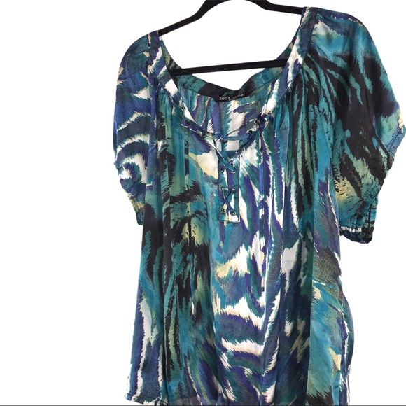 Lace Up Front Summer Shirt - Picture 3 of 10